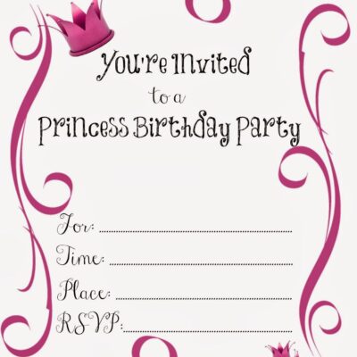 Princess Invitation